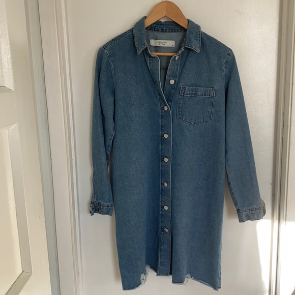 Jacqueline deYong for ASOS oversized blue denim dress size 38 / medium - Picture 4 of 7